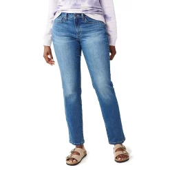 Women's Sonoma Goods For Life® Straight-Leg High-Waisted Curvy Jeans -StyleUp Sales Store 4380113 Baytree