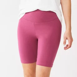 Women's Sonoma Goods For Life® High-Waist Bike Shorts -StyleUp Sales Store 4910074 Mauve