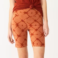 Women's Sonoma Goods For Life® High-Waist Bike Shorts -StyleUp Sales Store 4910074 Mocha Dye