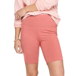 Women's Sonoma Goods For Life® High-Waist Bike Shorts -StyleUp Sales Store 4910074 Pink Sheraton