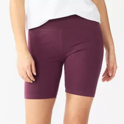 Women's Sonoma Goods For Life® High-Waist Bike Shorts -StyleUp Sales Store 4910074 Plum Prune