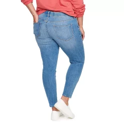 Plus Size Sonoma Goods For Life® Premium Mid-Rise Skinny Jeans -StyleUp Sales Store 4916151 ALT