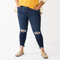 Plus Size Sonoma Goods For Life® Premium Mid-Rise Skinny Jeans -StyleUp Sales Store 4916151 Cotati