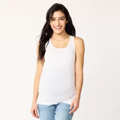 Maternity Sonoma Goods For Life® Seamless Tank -StyleUp Sales Store 4938095 Vital White