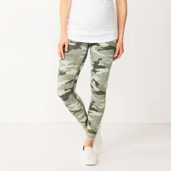 Maternity Sonoma Goods For Life® Full Belly Panel Leggings -StyleUp Sales Store 4959690 Green Camo