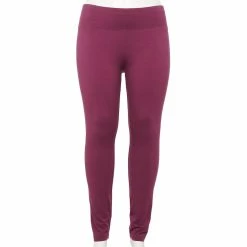 Plus Size Sonoma Goods For Life® Midrise Leggings -StyleUp Sales Store 4966829 Plum
