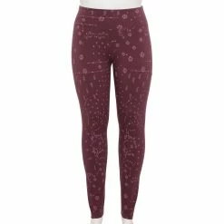 Plus Size Sonoma Goods For Life® Midrise Leggings -StyleUp Sales Store 4966829 Plum Geo Floral