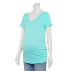 Maternity Sonoma Goods For Life® Essential V-Neck Tee -StyleUp Sales Store 4980526 Light Blue