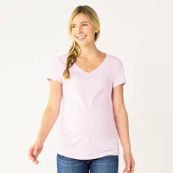 Maternity Sonoma Goods For Life® Essential V-Neck Tee -StyleUp Sales Store 4980526 Lilac