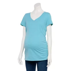Maternity Sonoma Goods For Life® Essential V-Neck Tee -StyleUp Sales Store 4980526 Medium Blue