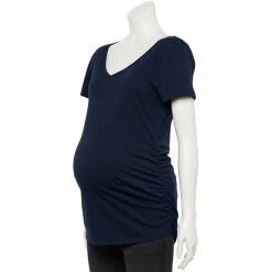 Maternity Sonoma Goods For Life® Essential V-Neck Tee -StyleUp Sales Store 4980526 Navy