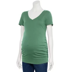 Maternity Sonoma Goods For Life® Essential V-Neck Tee -StyleUp Sales Store 4980526 Unique Green