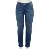 Plus Size Sonoma Goods For Life® Premium Elastic-Waist Midrise Straight-Leg Jeans -StyleUp Sales Store 4988856 Hartson