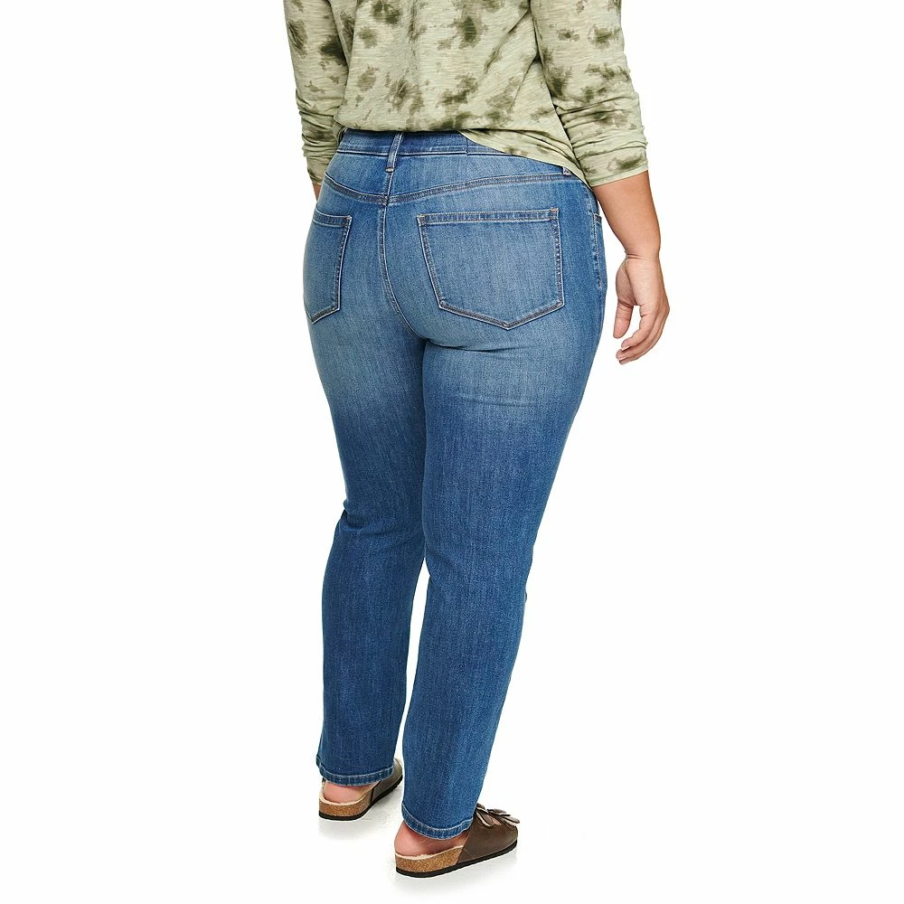 Plus Size Sonoma Goods For Life® Premium Mid-Rise Curvy Straight-Leg Jeans 10 Plus Size Sonoma Goods For Life® Premium Mid-Rise Curvy Straight-Leg Jeans - Image 8