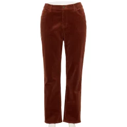 Plus Size Sonoma Goods For Life® Premium Mid-Rise Curvy Straight-Leg Jeans 14 Plus Size Sonoma Goods For Life® Premium Mid-Rise Curvy Straight-Leg Jeans -StyleUp Sales Store 4989903 Rustic Orange