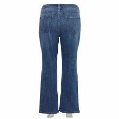 Plus Size Sonoma Goods For Life® Elastic-Waist Curvy Mid-Rise Bootcut Jeans -StyleUp Sales Store 4990173 ALT
