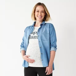 Women's Sonoma Goods For Life® Essential Everyday Button-Down Shirt -StyleUp Sales Store 4991213 ALT2