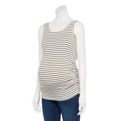Maternity Sonoma Goods For Life® Essential Tank -StyleUp Sales Store 5010254 Black Stripe