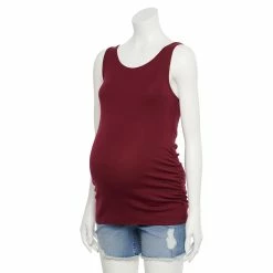 Maternity Sonoma Goods For Life® Essential Tank -StyleUp Sales Store 5010254 Burgundy
