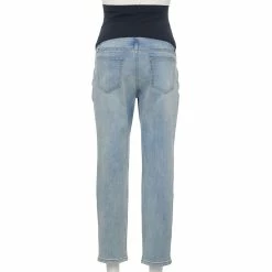 Maternity Sonoma Goods For Life® Over-The-Belly Cropped Straight-Leg Jeans -StyleUp Sales Store 5035940 ALT