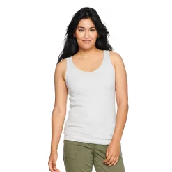 Women's Sonoma Goods For Life® Everyday Ribbed Tank -StyleUp Sales Store 5046234 Heather Gray