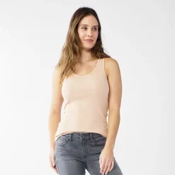 Women's Sonoma Goods For Life® Everyday Ribbed Tank -StyleUp Sales Store 5046234 Light Pink