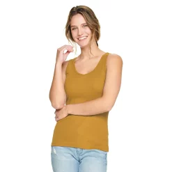 Women's Sonoma Goods For Life® Everyday Ribbed Tank -StyleUp Sales Store 5046234 Warm Ginger