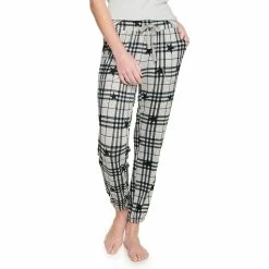Women's Sonoma Goods For Life® Snit Banded Bottom Pajama Pants 11 Women's Sonoma Goods For Life® Snit Banded Bottom Pajama Pants -StyleUp Sales Store 5161200 Gray Star Plaid