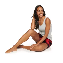 Women's Sonoma Goods For Life® Flannel Pajama Shorts -StyleUp Sales Store 5161201 ALT4