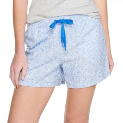 Women's Sonoma Goods For Life® Flannel Pajama Shorts -StyleUp Sales Store 5161201 Blue Western Print