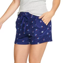 Women's Sonoma Goods For Life® Snit Pajama Shorts -StyleUp Sales Store 5161202 Navy Texas Stars