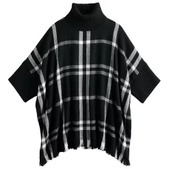 Women's Sonoma Goods For Life® Turtleneck Poncho -StyleUp Sales Store 5161618 ALT2