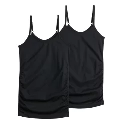 Maternity Sonoma Goods For Life® 2-Pack Seamless Camisole Set -StyleUp Sales Store 5161957 Black Black