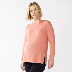 Maternity Sonoma Goods For Life® Side Slit Nursing Hoodie -StyleUp Sales Store 5177488 Ceramic Rose