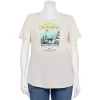 Plus Size Sonoma Goods For Life® National Parks Graphic Tee -StyleUp Sales Store 5212613 Olympic Cream Gray