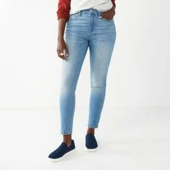 Petite Sonoma Goods For Life® High-Waisted Curvy Skinny Jeans -StyleUp Sales Store 5214841 Mariano