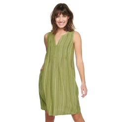 Women's Sonoma Goods For Life® Pintuck Linen-Blend Dress