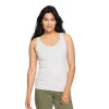 Petite Sonoma Goods For Life® Everyday Rib Tank -StyleUp Sales Store 5216348 Heather Gray