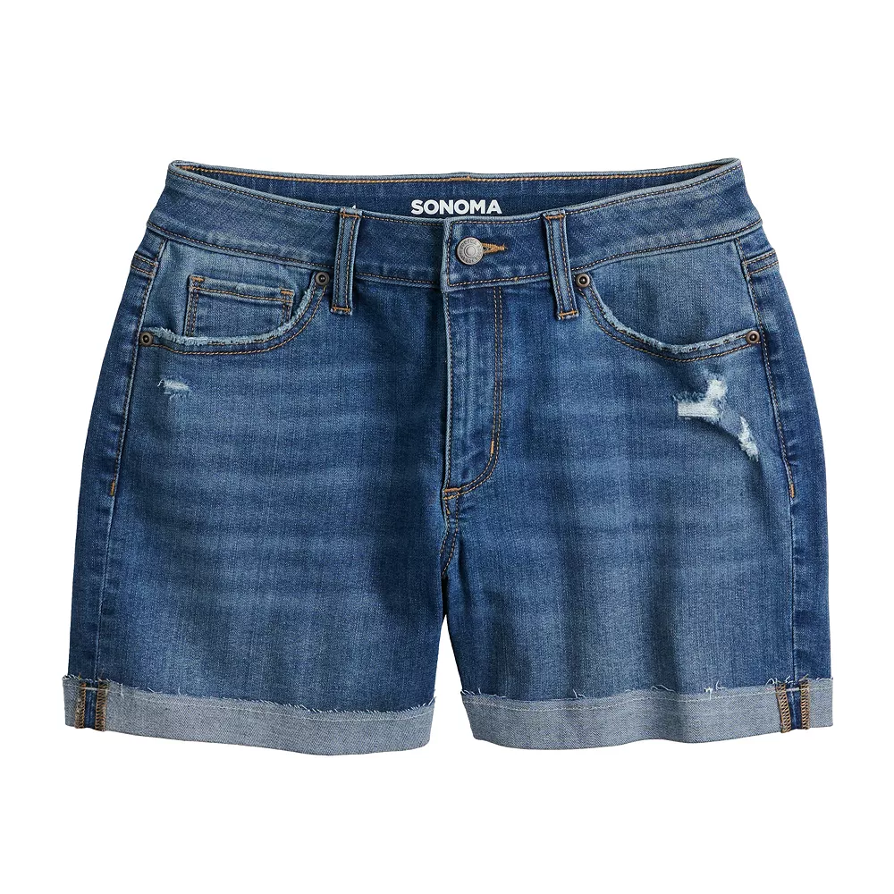 Women's Sonoma Goods For Life® High-Waist 5" Jean Shorts 14 Women's Sonoma Goods For Life® High-Waist 5" Jean Shorts - Image 12