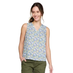 Petite Sonoma Goods For Life® Sleeveless V-Neck Top -StyleUp Sales Store 5222594 Blue Floral