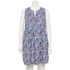 Plus Size Sonoma Goods For Life® Pintuck Linen-Blend Dress 16 Plus Size Sonoma Goods For Life® Pintuck Linen-Blend Dress -StyleUp Sales Store 5223428 Americana Floral