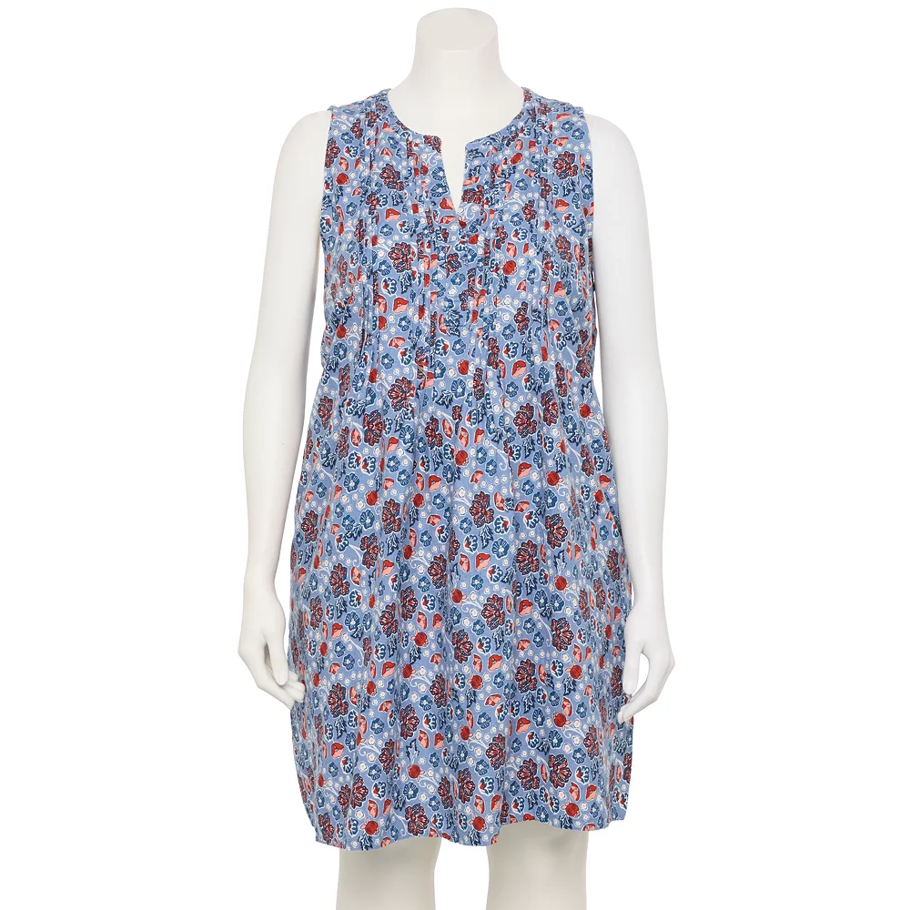 Plus Size Sonoma Goods For Life® Pintuck Linen-Blend Dress 8 Plus Size Sonoma Goods For Life® Pintuck Linen-Blend Dress - Image 6