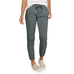 Women's Sonoma Goods For Life® Cinched Knit Jogger Pants -StyleUp Sales Store 5225497 Gray