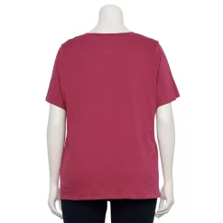 Plus Size Sonoma Goods For Life® Everyday V-Neck Tee -StyleUp Sales Store 5232140 ALT