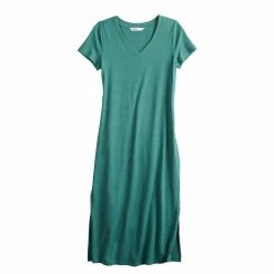 Women's Sonoma Goods For Life® Knit Midi T-Shirt Dress -StyleUp Sales Store 5236607 ALT5