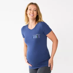 Maternity Sonoma Goods For Life® Fitted Crewneck Graphic Tee -StyleUp Sales Store 5237042 Mom Vibes