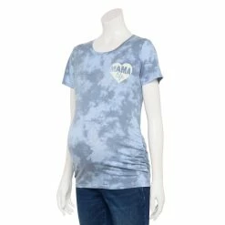 Maternity Sonoma Goods For Life® Fitted Crewneck Graphic Tee -StyleUp Sales Store 5237042 Tie Dye Mama Life
