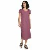 Petite Sonoma Goods For Life® Knit T-Shirt Midi Dress -StyleUp Sales Store 5237287 Plum