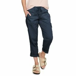 Women's Sonoma Goods For Life® Comfort Waist Utility Capri Pants 17 Women's Sonoma Goods For Life® Comfort Waist Utility Capri Pants -StyleUp Sales Store 5237613 Navy