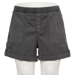 Plus Size Sonoma Goods For Life® Easy Pull-On Utility Shorts -StyleUp Sales Store 5239300 Dark Gray